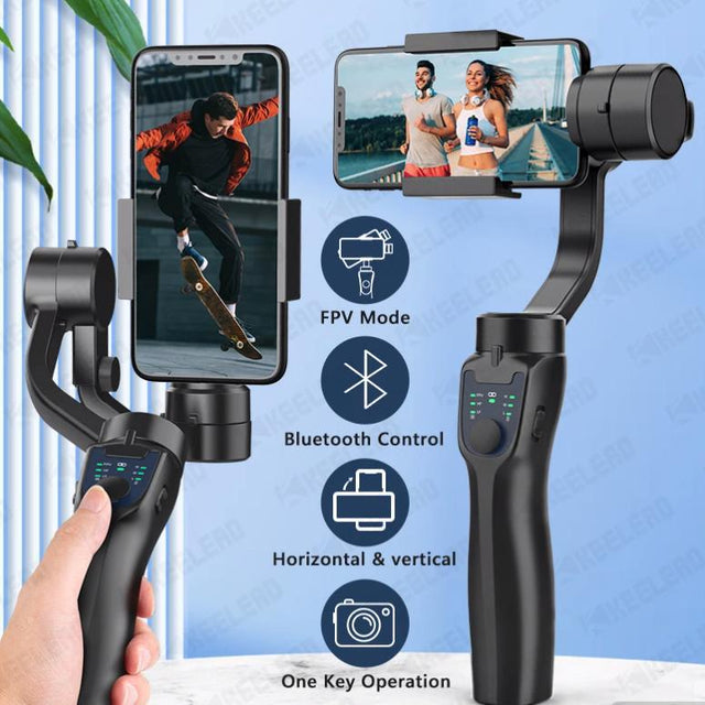 H4/F6/F8/F10 three-axis handheld mobile phone stabilizer video recording outdoor anti-shake shooting bracket - V.I.P Digital Presence