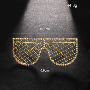 Hot tassel glasses frame no lens rhinestone glasses frame personality accessories female - V.I.P Digital Presence