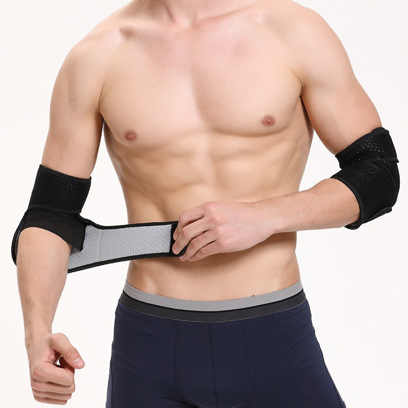 Sports elbow protection men's fitness arm cover arm joint protection warm elbow cover strap protection - V.I.P Digital Presence
