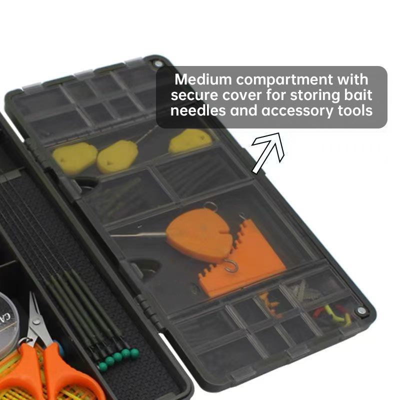 Fishing storage box, portable tackle box, magnetic compartments, fishing accessories - V.I.P Digital Presence