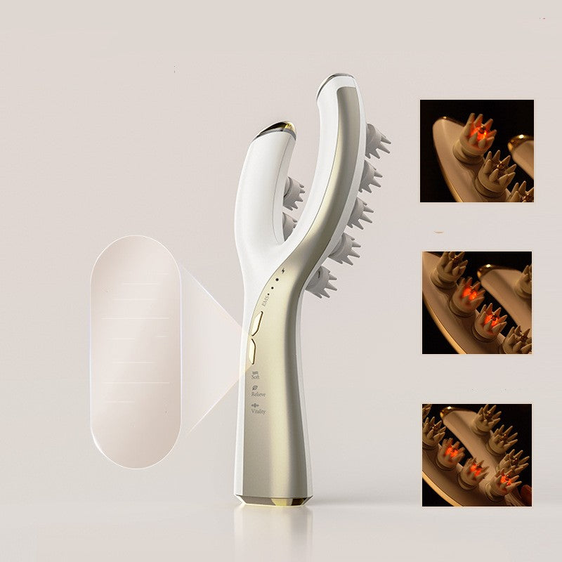 Head massager EMS micro current red light massage comb electric massage comb scalp care massager - V.I.P Digital Presence