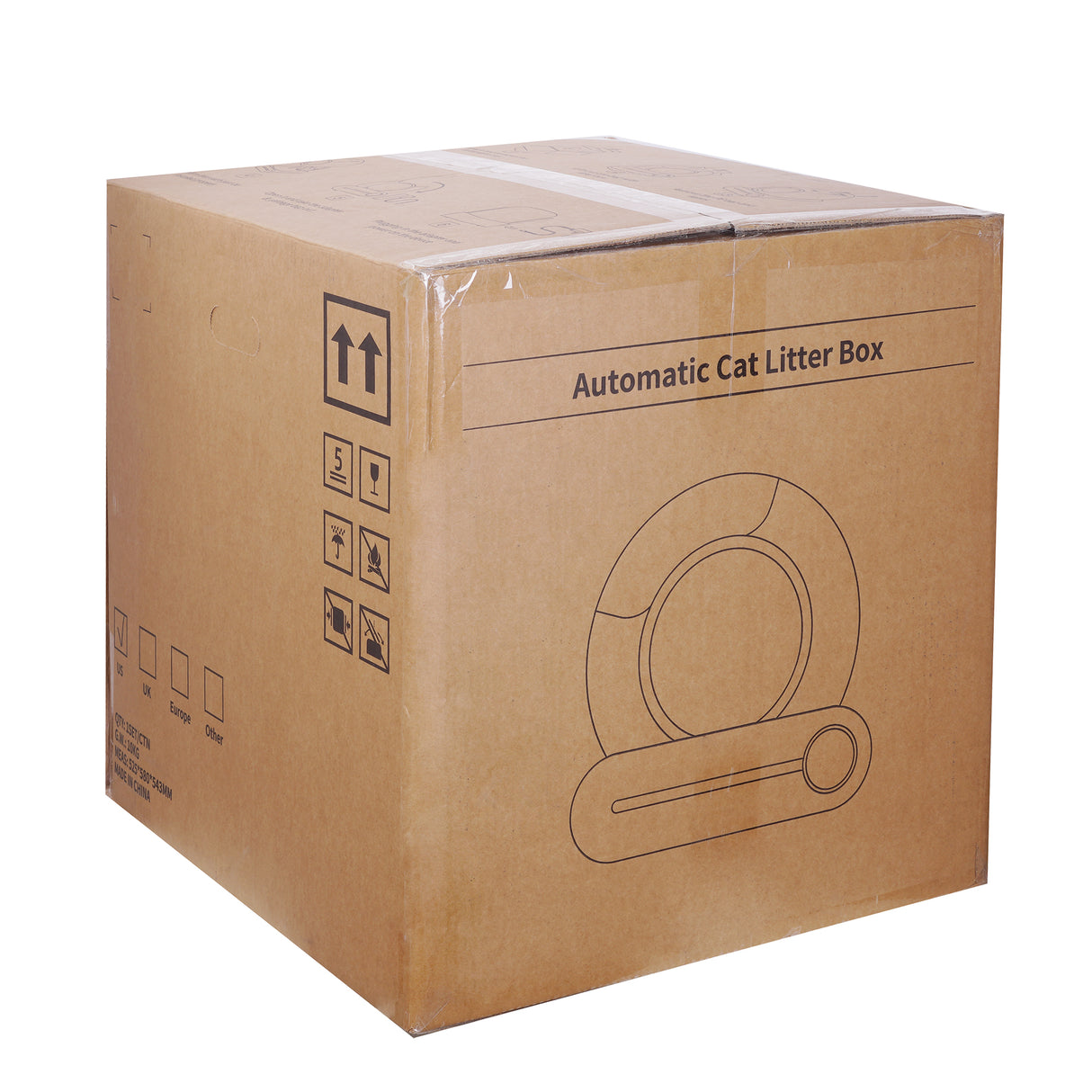 Automatic cleaning, eliminates odors, supports WiFi application control, intelligent automatic cat litter box with padding - V.I.P Digital Presence