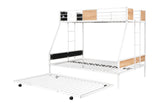 Metal Twin over Full Bunk Bed with Trundle - V.I.P Digital Presence