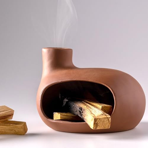 Ceramic Incense Burner with Palo Santo and Sage for Aromatherapy - V.I.P Digital Presence