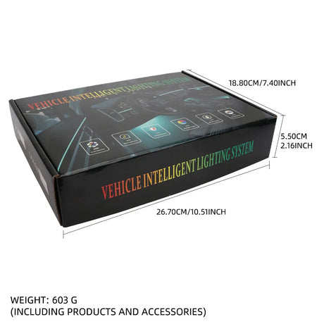 10 in 1 Car LED Acrylic Light Strip RGB Symphony Auto Interior Strip Lights Remote/APP Control Decorative Atmosphere Lamp - V.I.P Digital Presence