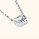 1 Carat Moissanite 925 Sterling Silver Pendant Necklace - V.I.P Digital Presence