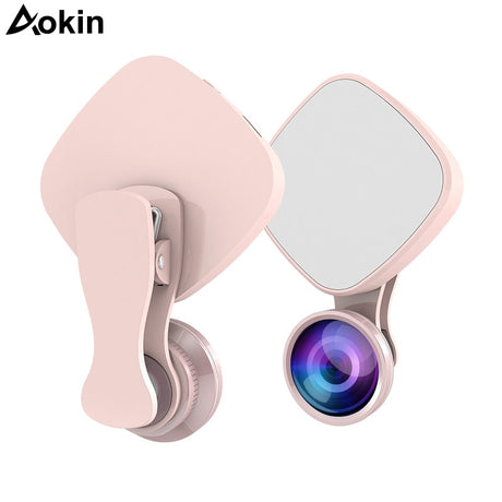 Selfie Ring Light with HD 3 in 1 Fisheye Wide Angle Macro Lens Flash Led Camera Phone Photography for iPhone Samsung Lens - V.I.P Digital Presence