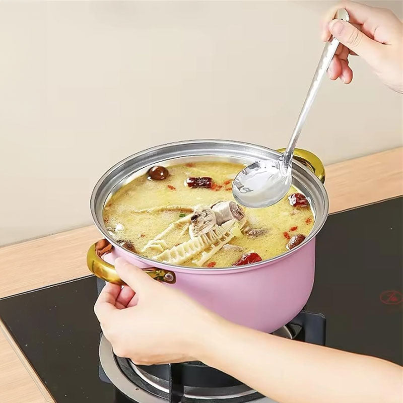12 - piece wine - red non - stick stainless - steel soup pot set, induction - friendly for kitchen use. - V.I.P Digital Presence