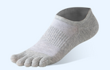 1 pair Pure Cotton Five Finger Short Socks Men Sweat Absorbent Antibacterial Breathable Mesh Boat Socks Running Sports Toe Sock - V.I.P Digital Presence