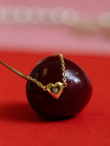 Zircon Heart Pendant Necklace - V.I.P Digital Presence