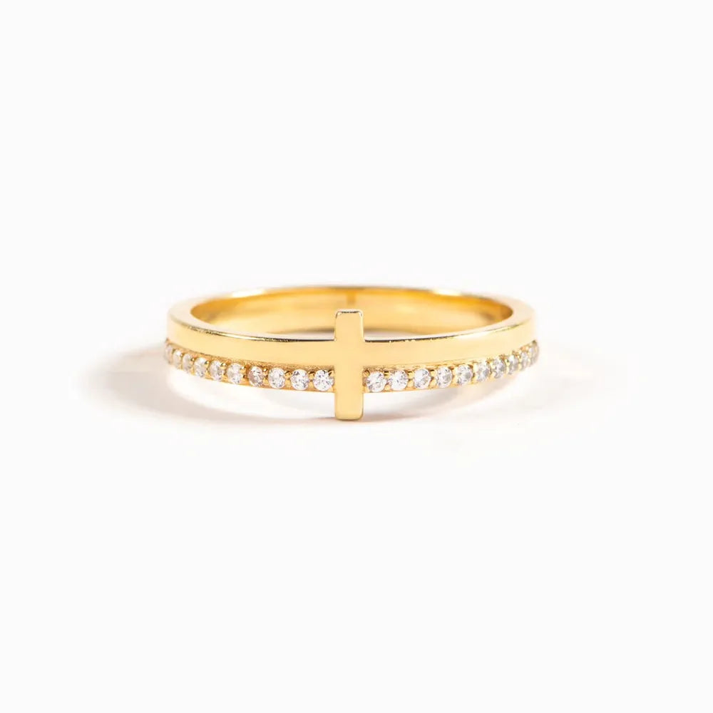 925 Sterling Silver Cross Ring - V.I.P Digital Presence