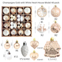Christmas decoration 6cm electroplated ball plastic ball special-shaped painted Christmas ball gift Christmas tree pendant - V.I.P Digital Presence
