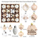 Christmas decoration 6cm electroplated ball plastic ball special-shaped painted Christmas ball gift Christmas tree pendant - V.I.P Digital Presence