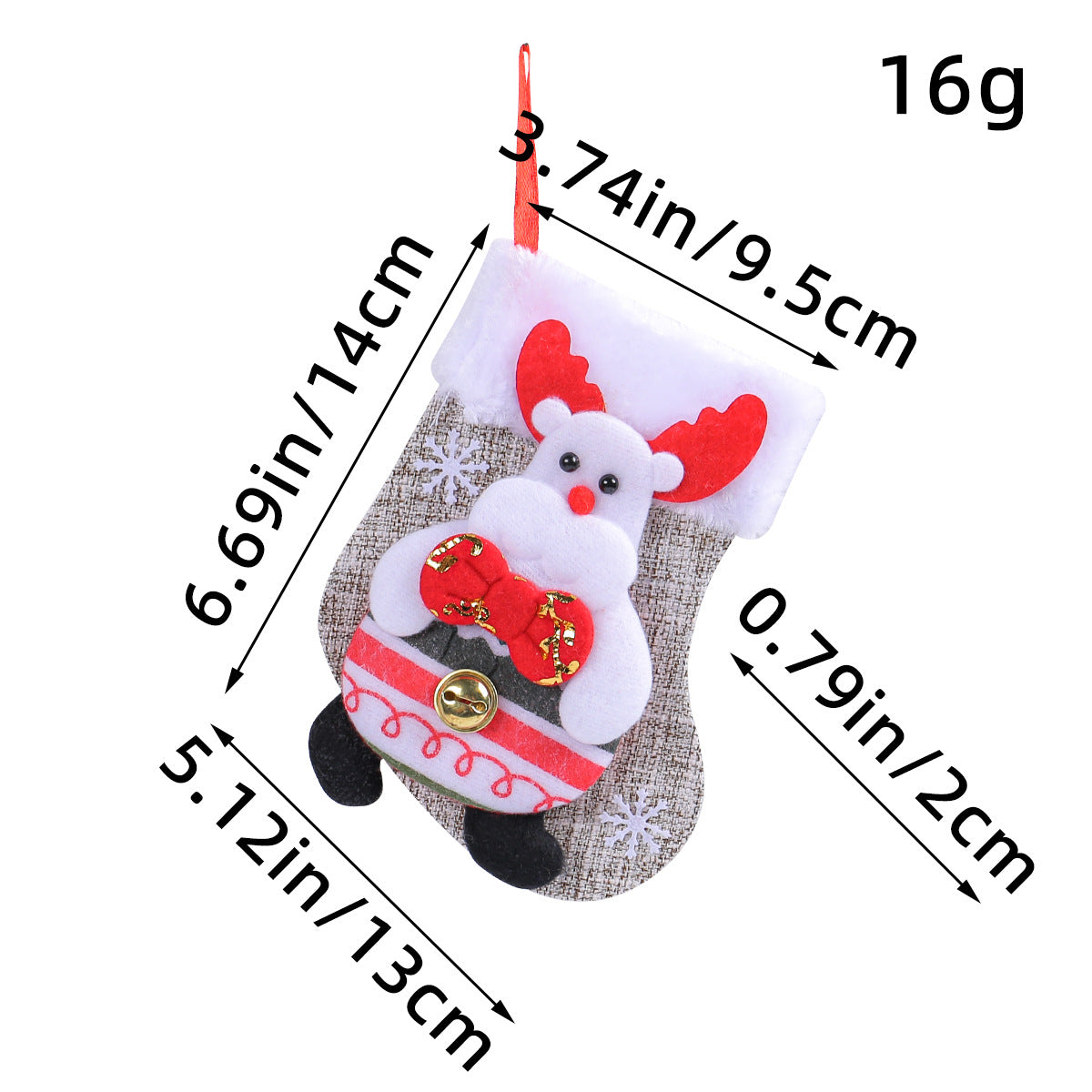 Christmas Doll Socks Cartoon Plush Christmas Socks Christmas Tree Pendant Santa Claus Snowman Candy Gift Bag - V.I.P Digital Presence