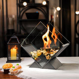 Desktop alcohol fireplace real fire fireplace portable viewing and heating fireplace diamond shaped alcohol fireplace - V.I.P Digital Presence
