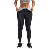 European and American breasted abdominal compression sweatpants, cropped pants, waist cinching yoga pants - V.I.P Digital Presence