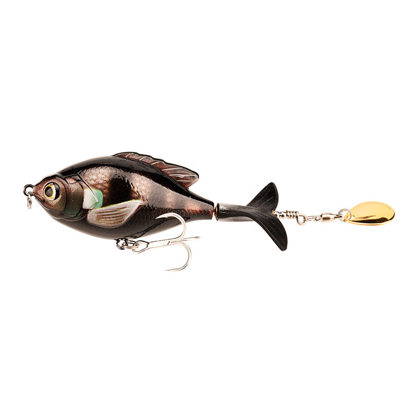 9.5cm/16.9g Propeller Rotary Tractor Bait Path Sub Bait Floating Water Rock Small Fat Water System Wave Climbing Fish bait - V.I.P Digital Presence