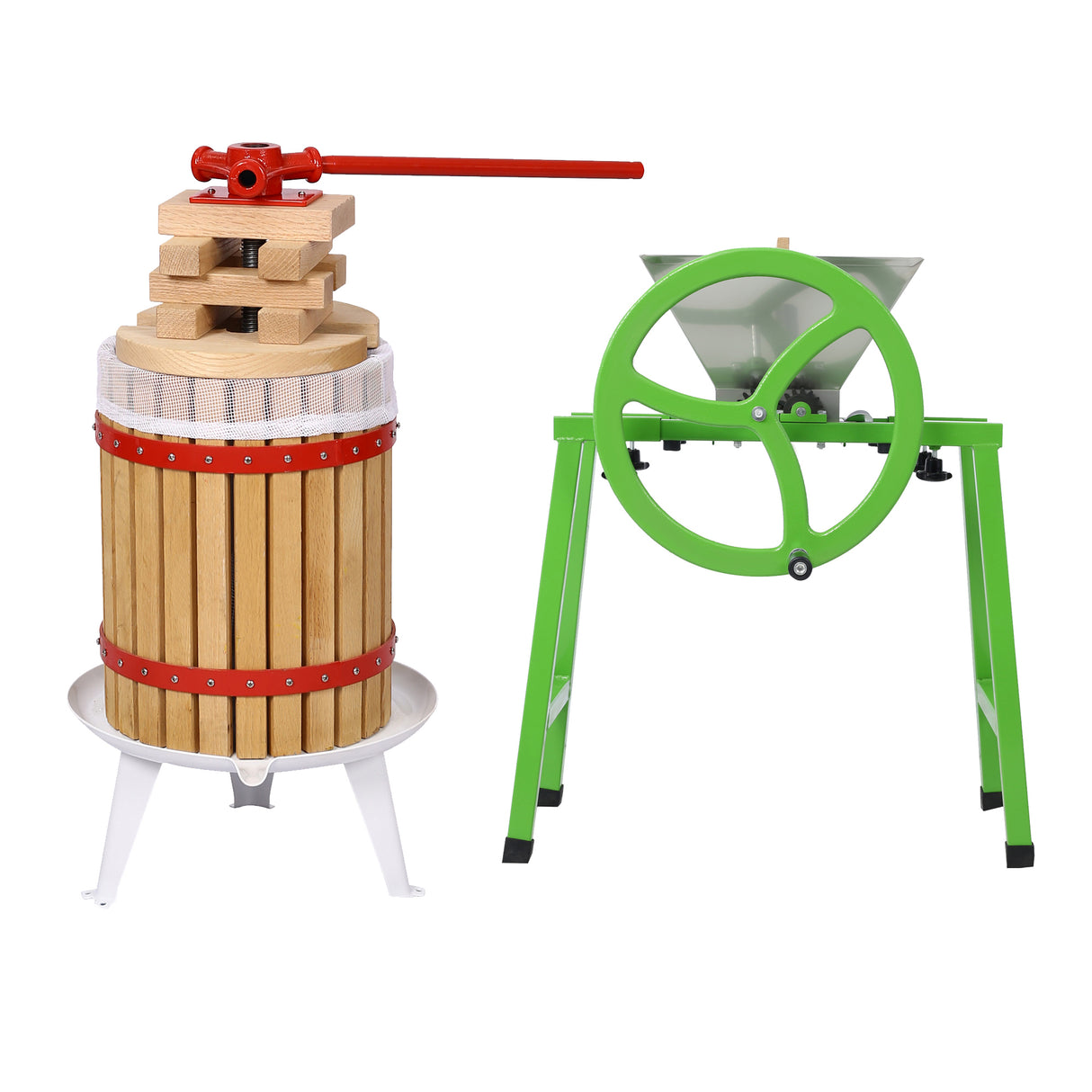 Fruit Wine Press and Crusher and Filter Bag,100% Nature Apple&Grape&Berries Crusher Manual Juice Maker for Kitchen - V.I.P Digital Presence
