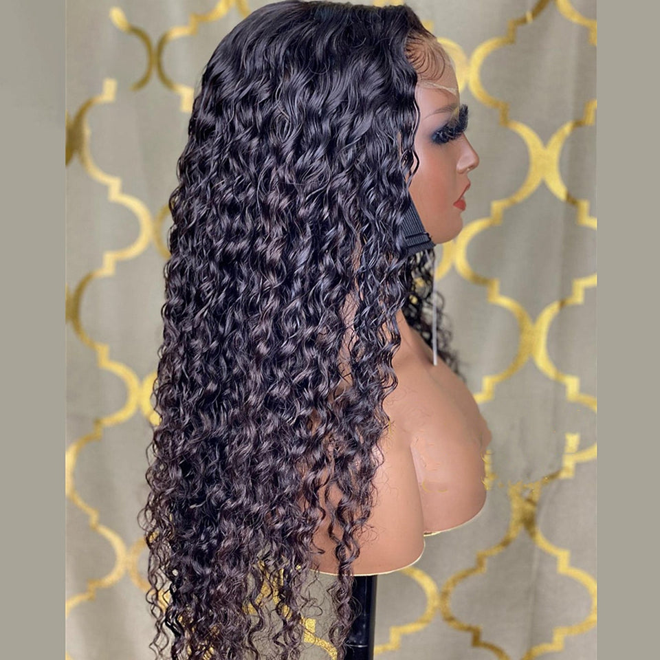 Wig Ladies Chemical Fiber Front Lace Curly High Temperature Silk Wig Headgear - V.I.P Digital Presence