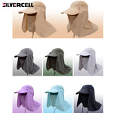 Sun Caps Flap Hats 360 degree Solar UV Protection Sun Hat Summer Men Women Sun Visor Cap Folding Removable Neck Face Mask Head - V.I.P Digital Presence