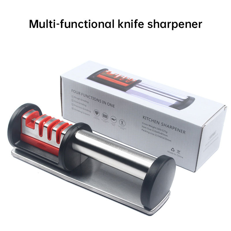 Multi functional handheld knife sharpener for household use fast 4-stage tungsten steel diamond knife sharpener kitchen tool - V.I.P Digital Presence