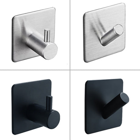 SUS304 Black Robe Hook Wall Hook Towel Hook for Bathroom Stainless Steel Coat Hook Rustproof Hook Hanger for Kitchen Hardware - V.I.P Digital Presence