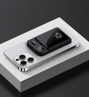 Magnetic suction power bank fast charging, compact and portable mobile power supply - V.I.P Digital Presence