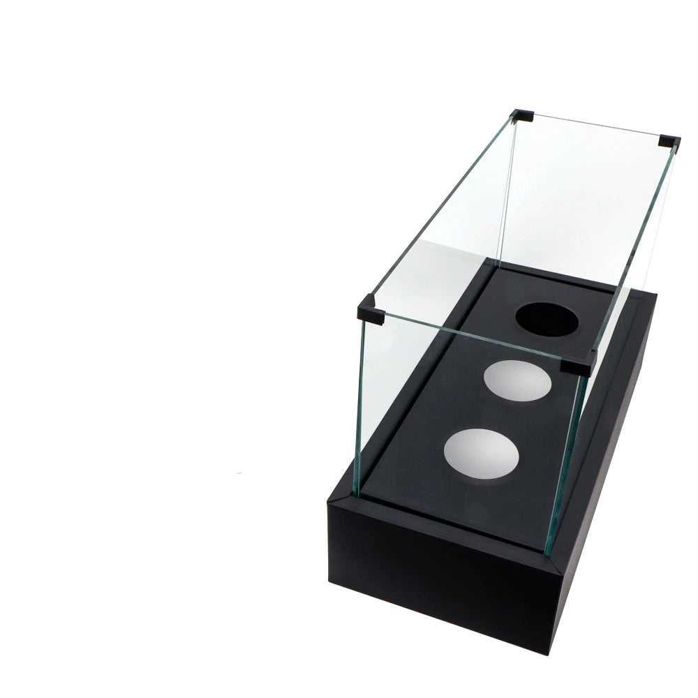 Rectangular three hole alcohol fireplace desktop home real fire heating alcohol lamp outdoor portable stove - V.I.P Digital Presence