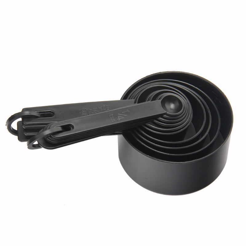 10-Piece Plastic Measuring Cups Black - V.I.P Digital Presence