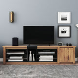 ModernTV stand suitable for TVs under 80 inches, media console with multifunctional storage, and LED lights - V.I.P Digital Presence