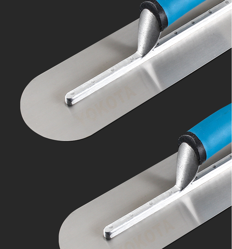 High Quality Stainless Trimming shovel, 35 Cm x 5 cm, very suitable for buckets, slate, plaster, concrete, curved handle, high c - V.I.P Digital Presence