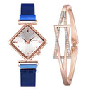 Women Square Watch Luxury Ladies Quartz Magnet Buckle Gradient Color Watches Relogio Feminino For Gift Clock - V.I.P Digital Presence