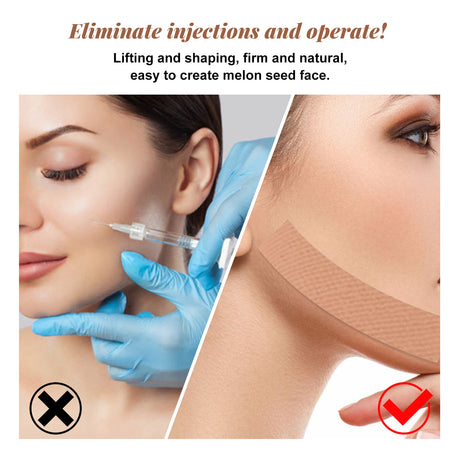 Myofascial Face Tightening Band, Face Anti-Sagging Lift Chin V-Shaped Face Breathable Face Lifting Tape - V.I.P Digital Presence