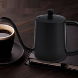 Household coffee hand brewing pot with narrow mouth and long mouth coffee pot with lid - V.I.P Digital Presence