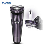 FLyco Professional Body Washable Electric Shaver for Minutes Rechargeable Electric razor 3D Floating FS372 - V.I.P Digital Presence