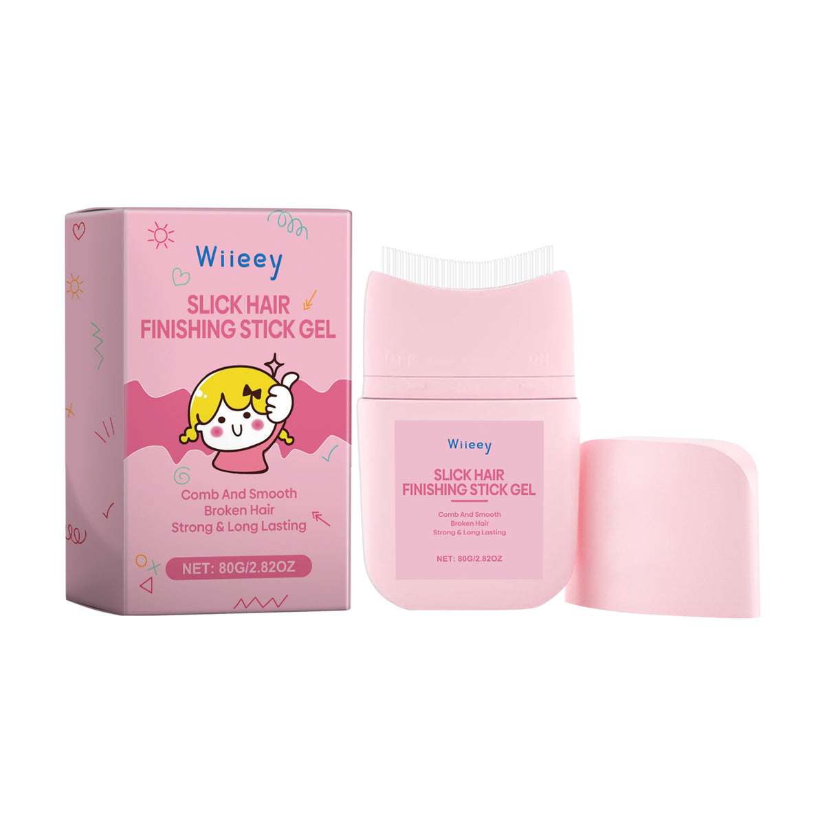 Children's Broken Hair Styling Brush Finish Broken Hair Bangs Styling Nourishing Shine Hair Styling Cream - V.I.P Digital Presence