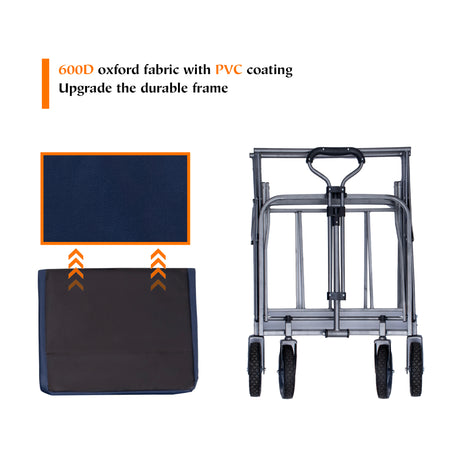 Outdoor Garden Multipurpose Micro Collapsible Beach Trolley Cart Camping Folding Wagon - V.I.P Digital Presence