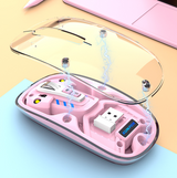 Bluetooth wireless transparent mouse mute dual-mode desktop computer laptop office business USB - V.I.P Digital Presence