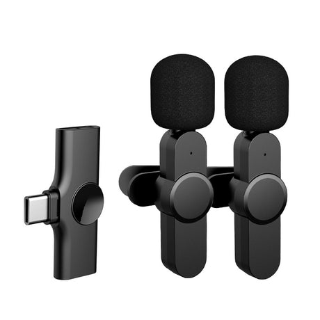 Wireless Lavalier Microphone Lapel Mic Mini For iPhone Android Cell Mobile Phone PC Tiny Micro Tie Mikrofon Mike Dual Bluetooth - V.I.P Digital Presence