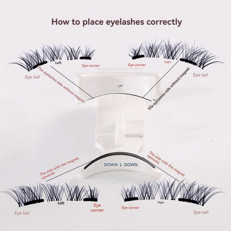 Five magnetic adhesive free magnetic eyelash clamp set for European and American thick magnetic eyelashes - V.I.P Digital Presence