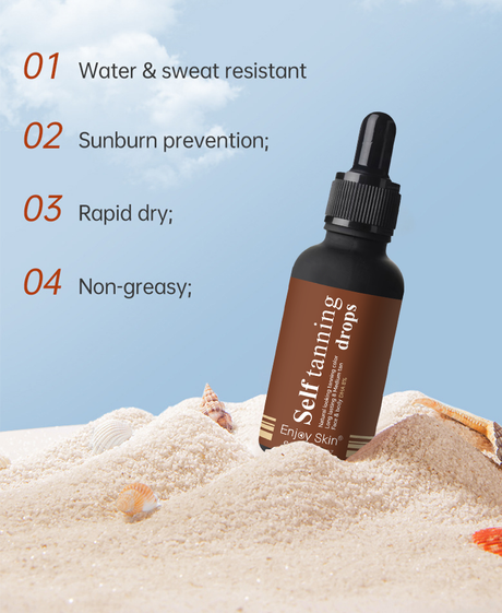 Enjoy Skin Oraganic Self Tanning Essence Drops Pure Natural Bronzer Moisturizes Skin Tanning Essence - V.I.P Digital Presence