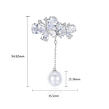 Zircon Butterfly Pin Fashion Korean Edition AAA Zircon Butterfly Design Pearl Women's Small Suit Accessories - V.I.P Digital Presence