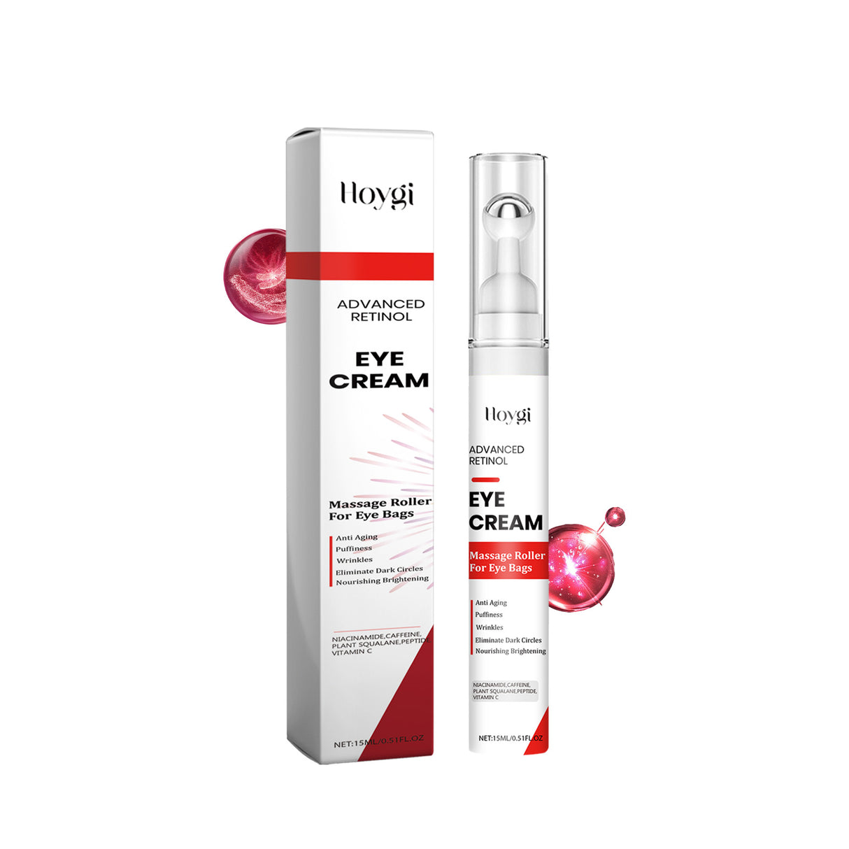 Retinol Eye Cream, Skin Lifting And Moisturizing Eye Care Massage Ball Essence Cream - V.I.P Digital Presence