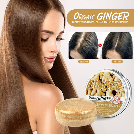 Ginger Soap, Anti-Loss Hair Care Tight Hair Clean And Smooth Hair Moisturizing Scalp Shampoo Soap - V.I.P Digital Presence