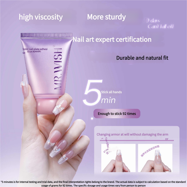 Mr. Wish Solid Glue: The Perfect Adhesive for Nail Patches and Extensions - V.I.P Digital Presence