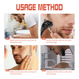 Beard Bushy Roller, Strong Root Moistens Soft Light For Men Nourishing Bushy Growing Beard Comb - V.I.P Digital Presence