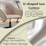Velvet Office Desk Chair, Modern Home Desk Chair with Wheels , Vanity Chairs for Living Room, Bedroom,Study Room - V.I.P Digital Presence