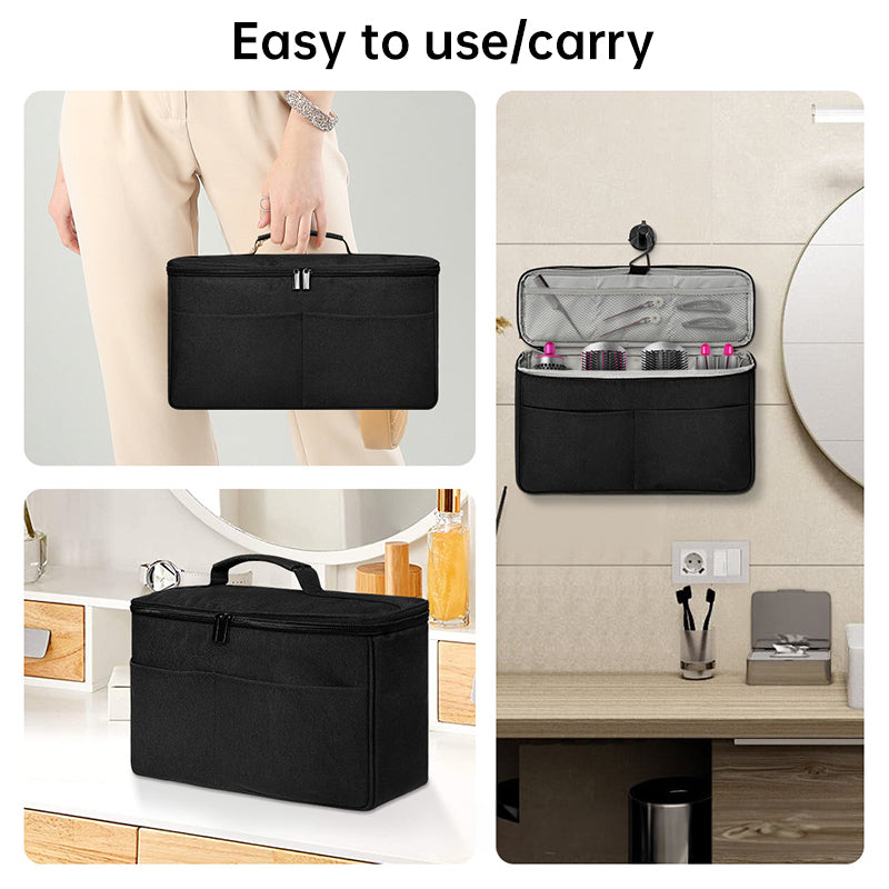 travel storage bag compatible with Dyson Airwrap Styler, a portable organizer with multi-pockets for hair curler and attachments - V.I.P Digital Presence