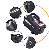 Bolsa para bicicleta, bolsa para viga delantera, bolsa para tubo superior, bolsa para bicicleta de montaña, bolsa de gran capacidad para teléfono móvil, equipo para montar en bicicleta 