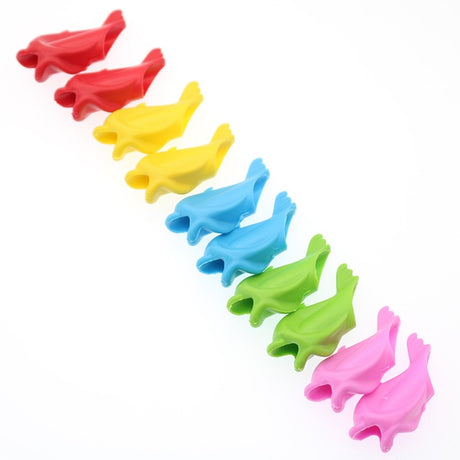 Two-Finger Pen Holder Silicone Baby Learning Writing Tool Correction Device Pencil Set Stationery 3 Piece Set Gift 2 Piece Fish - V.I.P Digital Presence